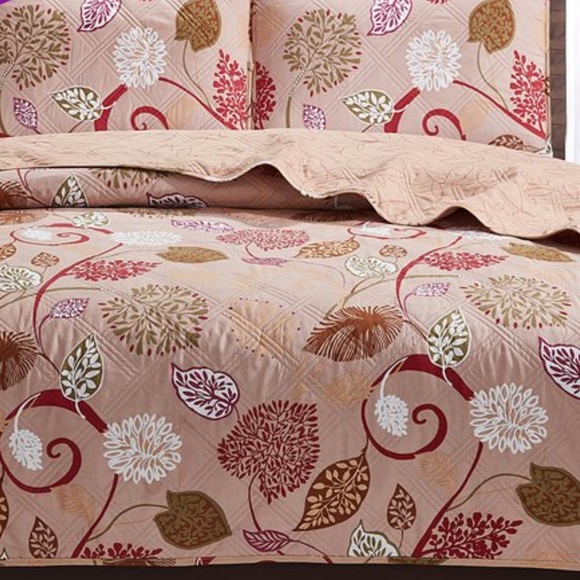 ๐ Autumn Colors Queen Quilt Set ๐ - Picture 4 of 9